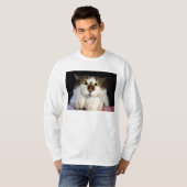 Quere mit Augen Katze und Marienkäfer T-Shirt (Vorne ganz)