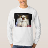 Quere mit Augen Katze und Marienkäfer T-Shirt (Vorderseite)