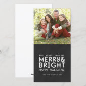 QUERE UND HELLE, CHALKBOARD FERIENKARTE FEIERTAGSKARTE (Vorne/Hinten)