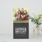 QUERE UND HELLE, CHALKBOARD FERIENKARTE FEIERTAGSKARTE (Stehend Vorderseite)