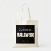 QUEREMOS HALLOWEEN 2017 TRAGETASCHE (Vorne)