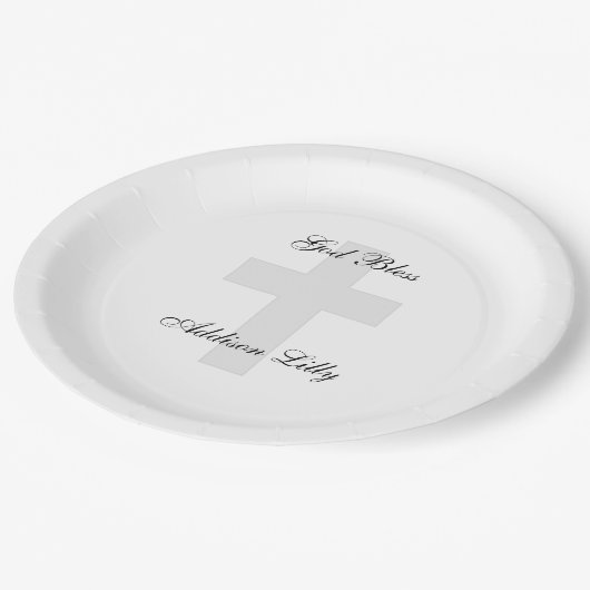 Querer personalisierter PapierTeller (Schrägansicht)