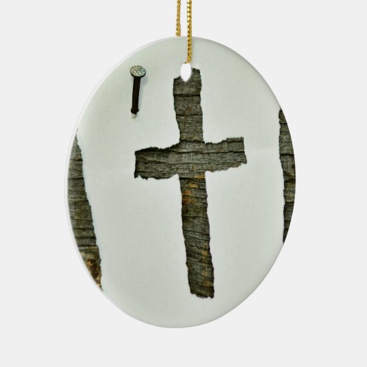 Querer weißer Jesus Keramik Ornament (Rechts)