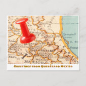 Querétaro Mexico Karte (Vorderseite)