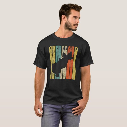 Queretaro Mexico Retro Vintages T Shirt (Vorne ganz)