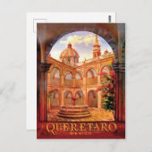 Queretaro Stadt, Architektur, Mexiko, Vintage Postkarte (Vorne/Hinten)