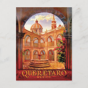Querétaro-Stadt, Architektur, Mexiko, Vintage-Reis Postkarte
