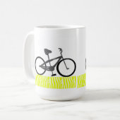 Querfeldein-Fahrrad Kaffeetasse (Vorderseite Links)