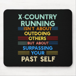 Querfeldeinlauf übertrifft dein vergangenes Ich Si Mousepad