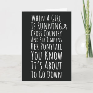 Querfeldeinlauf-Verzierungen Läufer Sportteam Karte