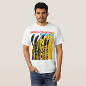 Querfeldeinski-Winter-Sport Snowblade T - Shirt (Vorne ganz)