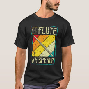 Querflöteninstrument Die Flüsterin der Flöte Ret T-Shirt