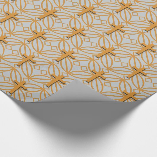 Quergrill-Muster Geschenkpapier (Ecke)