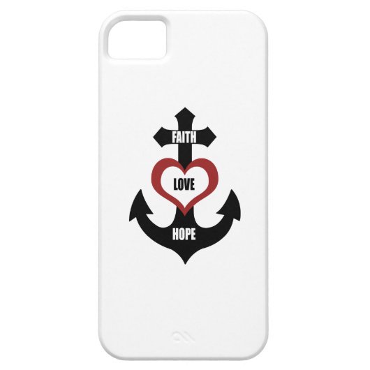 Querherz-Anker iPhone5 Case-Mate iPhone Hülle (Rückseite)