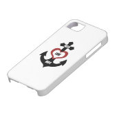 Querherz-Anker iPhone5 Case-Mate iPhone Hülle (unten)