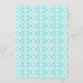 Querhochzeits-Menü-Karten Menükarte (Rückseite)