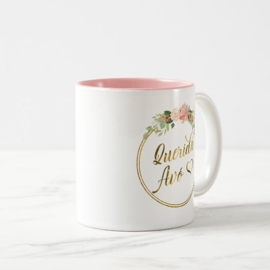 Querida Avó Canneco - liebste Großmutter-Tasse Zweifarbige Tasse (VorderseiteRechts)