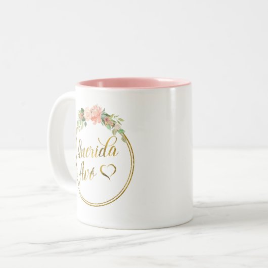 Querida Avó Canneco - liebste Großmutter-Tasse Zweifarbige Tasse (Vorderseite Links)