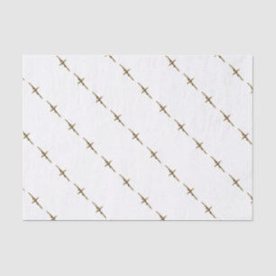 QuerJesus Christusgold horizontal Seidenpapier