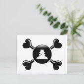 Querknochen Spionieren Postkarte (Stehend Vorderseite)