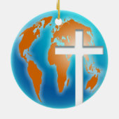 Querkugel Keramik Ornament (Hinten)