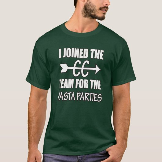 Querland-Läufer-Teigwaren-Party T-Shirt (Vorderseite)