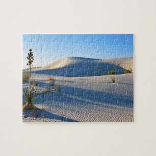Querliegende Dünen, Yucca, Frühes Morgenlicht Puzzle