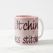 Quernähen Zweifarbige Tasse (VorderseiteRechts)