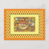 QUERSCHLAFEN UNTER AUTUMENLAGEN, SAISONAL POSTKARTE (Vorderseite)