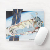 Querschnitt der angetriebenen Solarraumstation Mousepad (Mit Mouse)