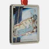 Querschnitt der angetriebenen Solarraumstation Silbernes Ornament (Rechts)