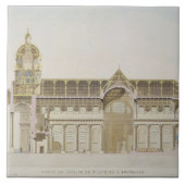 Querschnitt der Kirche von St. Jacques, Brusse Fliese (Vorderseite)