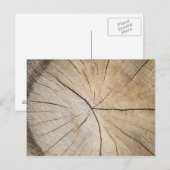 Querschnitt des Baumstamms Postkarte (Vorne/Hinten)