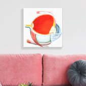 Querschnitt des menschlichen Auges Leinwanddruck (Insitu (Wohnzimmer))