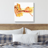 Querschnitt des menschlichen Ohrs Leinwanddruck (Insitu (Schlafzimmer))