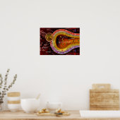 Querschnitt einer Alveoli in die menschliche Lunge Poster (Küche)