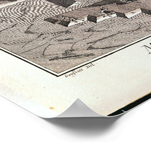 Querschnitt einer Mine Poster (Ecke)