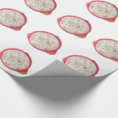 Querschnitt eines dragonfruit geschenkpapier (Ecke)