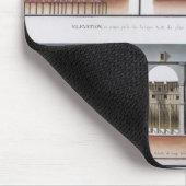 Querschnitt und Aufzug eines Schiffs, 1776 Mousepad (Ecke)