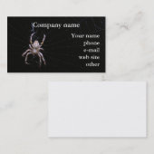 Querspinne ~ Geschäfts-Karte Visitenkarte (Vorne/Hinten)