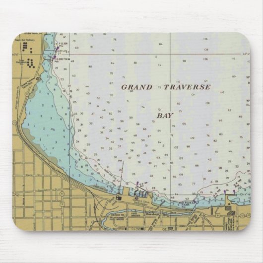 Querstadt-Hafen-Diagramm-Mausunterlage Mousepad (Vorne)