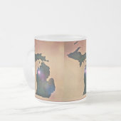 Querstadt-Liebe auf der Michigan-Tasse Mattglastasse (Vorderseite Links)