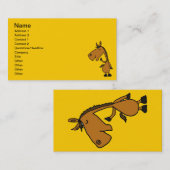 QUERSTATION, lustige PferdeVisitenkarten Visitenkarte (Vorne/Hinten)