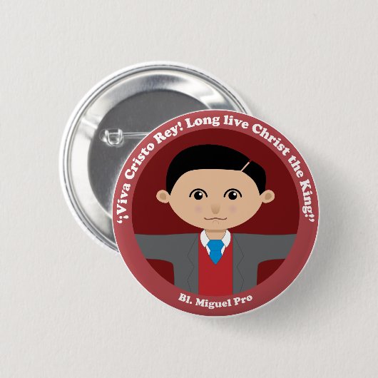 Querstation. Miguel Pro Button (Vorne & Hinten)