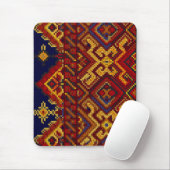 Querstich modernes rotes gelbes Mousepad (Mit Mouse)