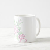 Querstich-Rosen-Tasse Kaffeetasse (VorderseiteRechts)
