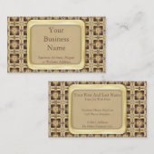 Querstich Visitenkarte (Vorne/Hinten)