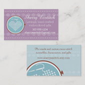 Querstichstickereiband-Herznadelfaden Visitenkarte (Vorne/Hinten)