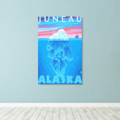 Querstrecke Iceberg - Juneau, Alaska Leinwanddruck (Insitu (Holzboden))