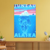 Querstrecke Iceberg - Juneau, Alaska Leinwanddruck (Insitu (Wohnzimmer))